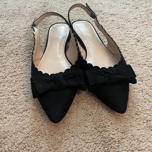 Essex Lane Black Bow Flats